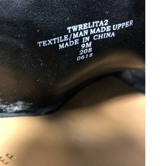 Tommy Hilfiger Black Block-Heel Dress Sandal Size 9 - Picture 7 of 9